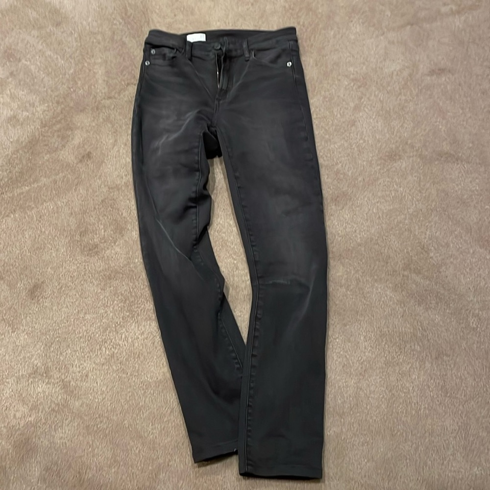 Gap1969 27 slim straight black jean inseam 29 inches length